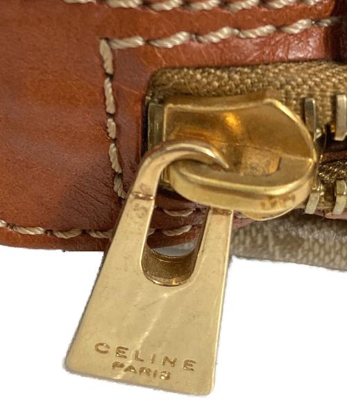 CELINE（セリーヌ）CELINE (セリーヌ) マカダム柄コスメポーチ ベージュの古着・服飾アイテム