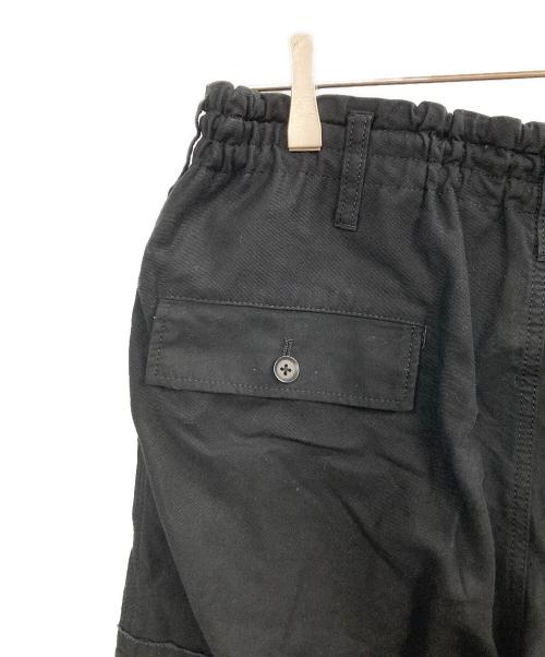 GROUND Y（グラウンドワイ）GROUND Y (グラウンドワイ) 25SS Cotton Twill Standard Ribbed Hem Cargo/コットンツイル スタンダード 裾リブ カーゴ ブラック サイズ:3の古着・服飾アイテム