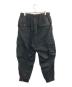 GROUND Y (グラウンドワイ) 25SS Cotton Twill Standard Ribbed Hem Cargo/コットンツイル スタンダード 裾リブ カーゴ ブラック サイズ:3：25000円
