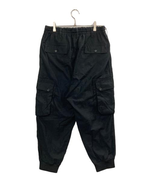 GROUND Y（グラウンドワイ）GROUND Y (グラウンドワイ) 25SS Cotton Twill Standard Ribbed Hem Cargo/コットンツイル スタンダード 裾リブ カーゴ ブラック サイズ:3の古着・服飾アイテム