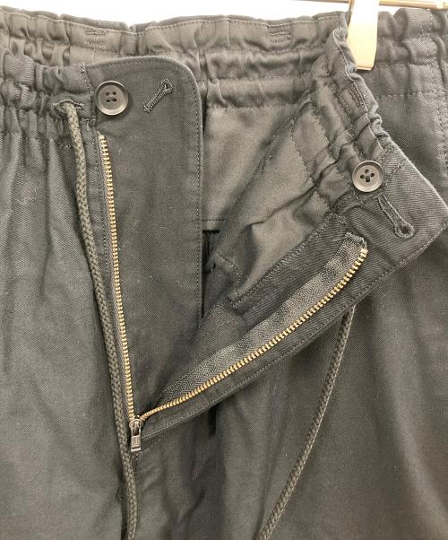 GROUND Y（グラウンドワイ）GROUND Y (グラウンドワイ) 25SS Cotton Twill Standard Ribbed Hem Cargo/コットンツイル スタンダード 裾リブ カーゴ ブラック サイズ:3の古着・服飾アイテム