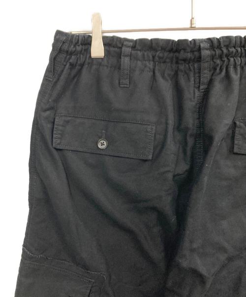 GROUND Y（グラウンドワイ）GROUND Y (グラウンドワイ) 25SS Cotton Twill Standard Ribbed Hem Cargo/コットンツイル スタンダード 裾リブ カーゴ ブラック サイズ:3の古着・服飾アイテム