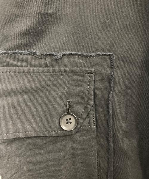 GROUND Y（グラウンドワイ）GROUND Y (グラウンドワイ) 25SS Cotton Twill Standard Ribbed Hem Cargo/コットンツイル スタンダード 裾リブ カーゴ ブラック サイズ:3の古着・服飾アイテム