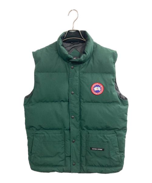 CANADA GOOSE（カナダグース）CANADA GOOSE (カナダグース) Freestyle Crew Vest(フリースタイルクルーベスト) グリーン サイズ:Lの古着・服飾アイテム