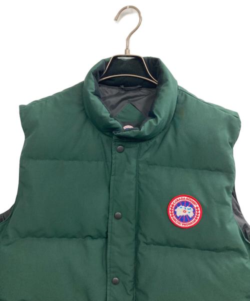 CANADA GOOSE（カナダグース）CANADA GOOSE (カナダグース) Freestyle Crew Vest(フリースタイルクルーベスト) グリーン サイズ:Lの古着・服飾アイテム