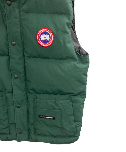 CANADA GOOSE（カナダグース）CANADA GOOSE (カナダグース) Freestyle Crew Vest(フリースタイルクルーベスト) グリーン サイズ:Lの古着・服飾アイテム