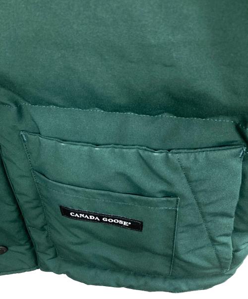 CANADA GOOSE（カナダグース）CANADA GOOSE (カナダグース) Freestyle Crew Vest(フリースタイルクルーベスト) グリーン サイズ:Lの古着・服飾アイテム