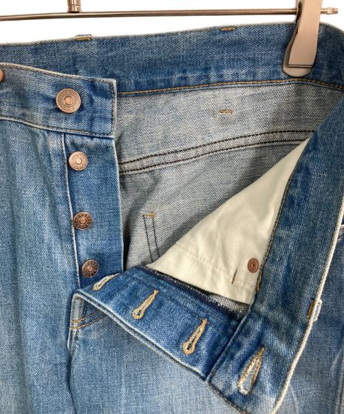 GUCCI（グッチ）GUCCI (グッチ) バック刺繍デザインデニムパンツ ブルー サイズ:32の古着・服飾アイテム