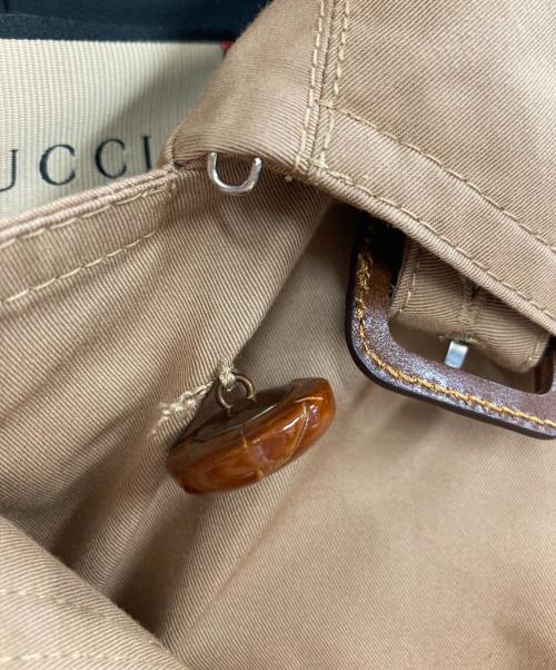 GUCCI（グッチ）GUCCI (グッチ) レイヤード ドッキングトレンチコート ベージュ サイズ:SIZE40の古着・服飾アイテム