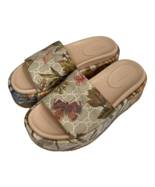 GUCCI（グッチ）GUCCI (グッチ) GGスプリームフローラスライドサンダル マルチカラー サイズ:35の古着・服飾アイテム