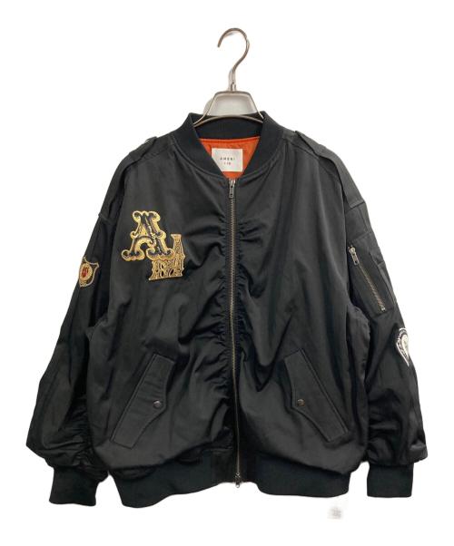 Ameri（アメリ）AMERI (アメリ) OVER VOLUME WAPPEN MA-1 ブラック サイズ:FREE 未使用品の古着・服飾アイテム