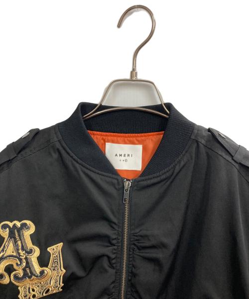 Ameri（アメリ）AMERI (アメリ) OVER VOLUME WAPPEN MA-1 ブラック サイズ:FREE 未使用品の古着・服飾アイテム