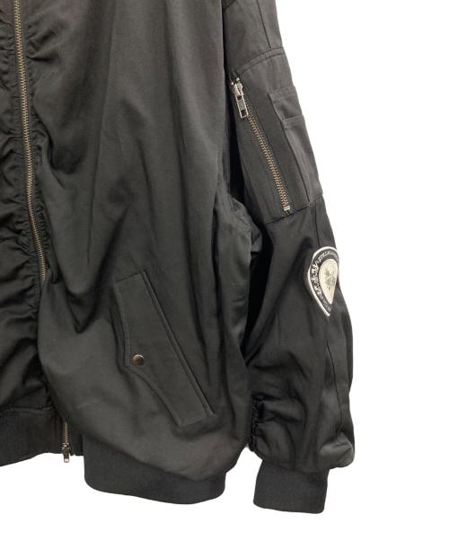 Ameri（アメリ）AMERI (アメリ) OVER VOLUME WAPPEN MA-1 ブラック サイズ:FREE 未使用品の古着・服飾アイテム