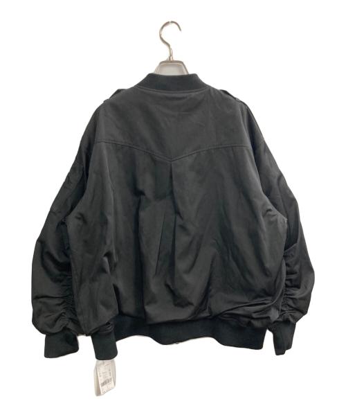 Ameri（アメリ）AMERI (アメリ) OVER VOLUME WAPPEN MA-1 ブラック サイズ:FREE 未使用品の古着・服飾アイテム