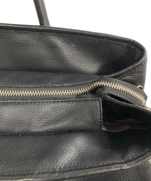 BARNEYS NEWYORK（バーニーズ・ニューヨーク）BARNEYS NEWYORK (バーニーズ・ニューヨーク) レザー トートバッグM ブラックの古着・服飾アイテム