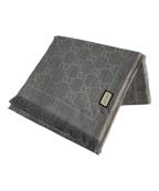 GUCCIグッチ）の古着「GGパターン ウール ストール」｜グレー