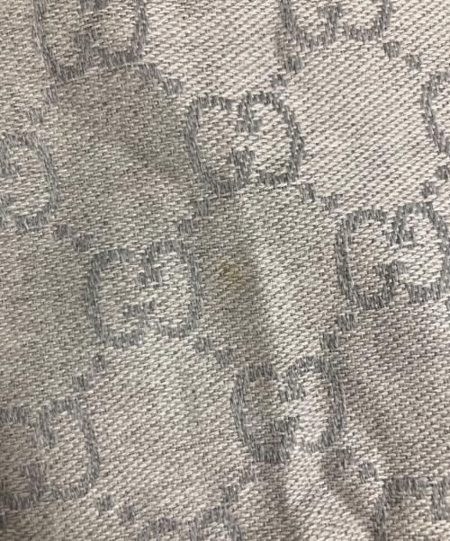 GUCCI（グッチ）GUCCI (グッチ) GGパターン ウール ストール グレー サイズ:48×180の古着・服飾アイテム