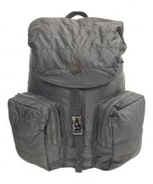 MONCLER（モンクレール）の古着「ZAINO ロゴプレートバックパック」｜ブラック