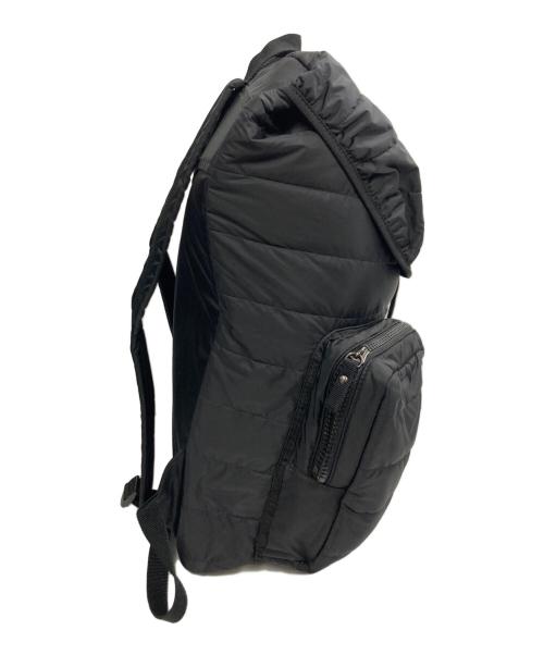 MONCLER（モンクレール）MONCLER (モンクレール) ZAINO ロゴプレートバックパック ブラックの古着・服飾アイテム