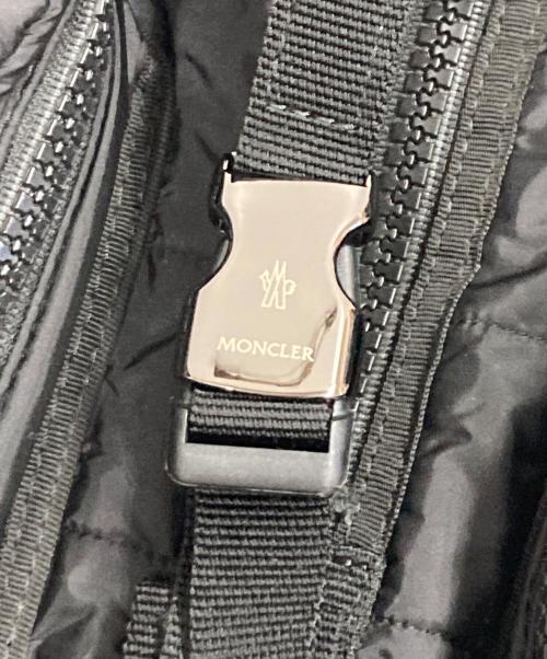 MONCLER（モンクレール）MONCLER (モンクレール) ZAINO ロゴプレートバックパック ブラックの古着・服飾アイテム