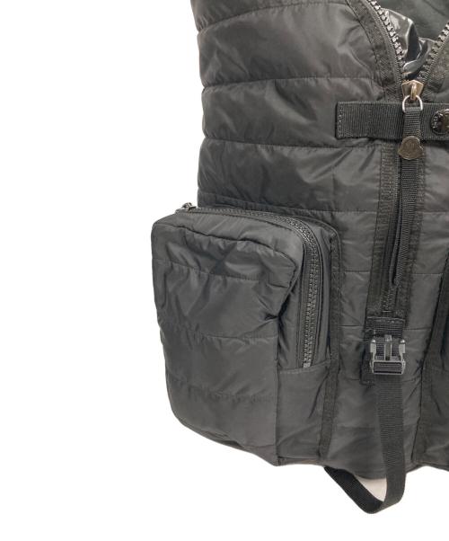 MONCLER（モンクレール）MONCLER (モンクレール) ZAINO ロゴプレートバックパック ブラックの古着・服飾アイテム