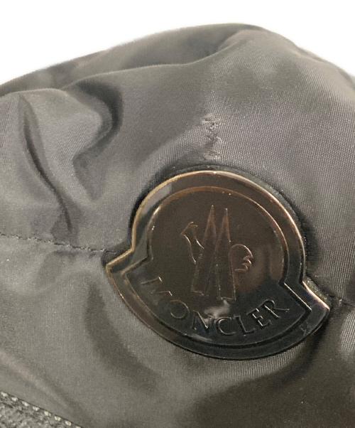 MONCLER（モンクレール）MONCLER (モンクレール) ZAINO ロゴプレートバックパック ブラックの古着・服飾アイテム