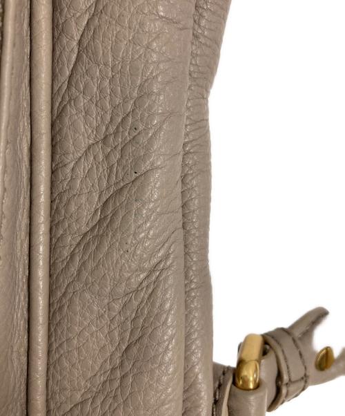 MARC JACOBS（マークジェイコブス）MARC JACOBS (マークジェイコブス) レザー２WAYハンドバッグ ベージュの古着・服飾アイテム