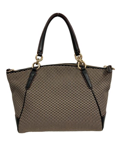 COACH（コーチ）COACH (コーチ) トートバッグ ベージュ×ブラックの古着・服飾アイテム