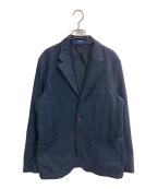 POLO RALPH LAURENポロ・ラルフローレン）の古着「モダンフィット シャモアスーツジャケット」｜ネイビー