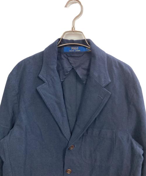 POLO RALPH LAUREN（ポロ・ラルフローレン）POLO RALPH LAUREN (ポロ・ラルフローレン) モダンフィット シャモアスーツジャケット ネイビー サイズ:Mの古着・服飾アイテム