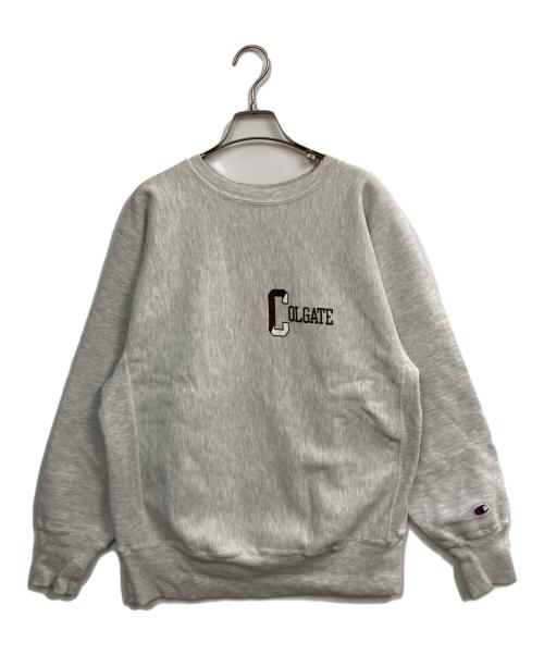 Champion REVERSE WEAVE（チャンピオン リバース ウィーブ）Champion REVERSE WEAVE (チャンピオン リバース ウィーブ) 90s COLGATE sweatshirt グレー サイズ:LARGEの古着・服飾アイテム