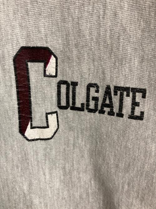 Champion REVERSE WEAVE（チャンピオン リバース ウィーブ）Champion REVERSE WEAVE (チャンピオン リバース ウィーブ) 90s COLGATE sweatshirt グレー サイズ:LARGEの古着・服飾アイテム