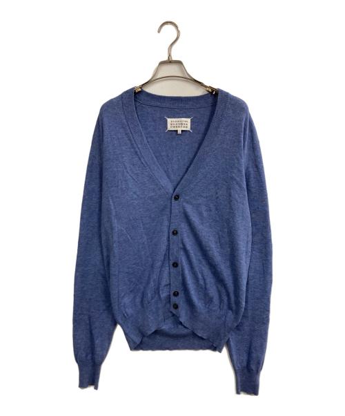 Maison Margiela（メゾンマルジェラ）Maison Margiela (メゾンマルジェラ) エルボパッチカーディガン ブルー サイズ:Sの古着・服飾アイテム