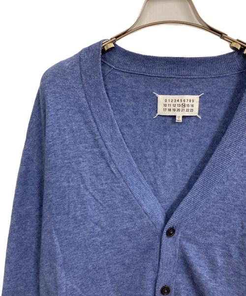 Maison Margiela（メゾンマルジェラ）Maison Margiela (メゾンマルジェラ) エルボパッチカーディガン ブルー サイズ:Sの古着・服飾アイテム