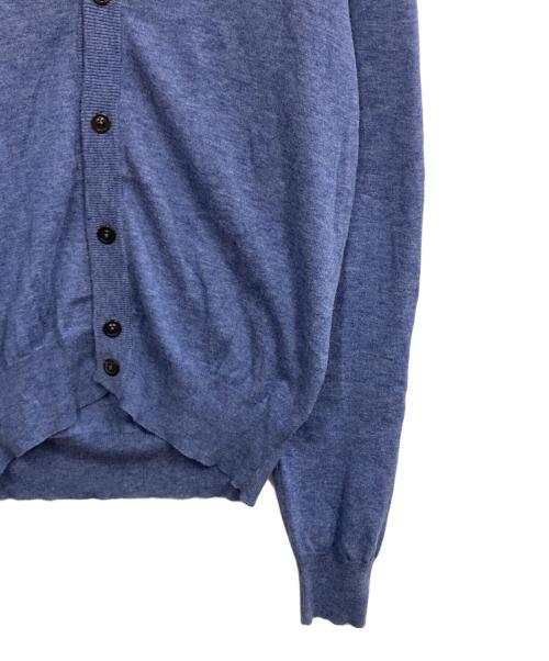 Maison Margiela（メゾンマルジェラ）Maison Margiela (メゾンマルジェラ) エルボパッチカーディガン ブルー サイズ:Sの古着・服飾アイテム