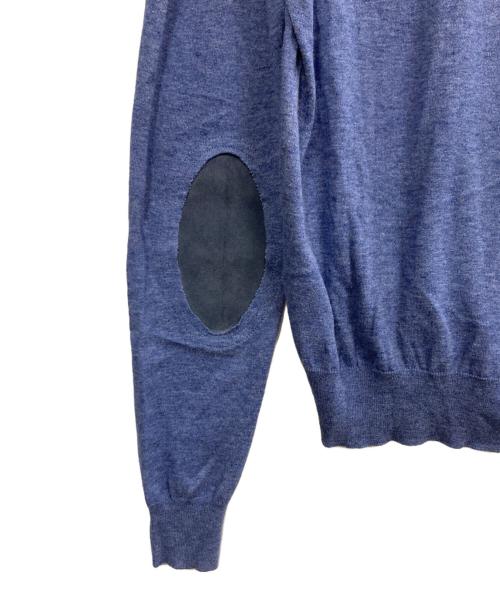 Maison Margiela（メゾンマルジェラ）Maison Margiela (メゾンマルジェラ) エルボパッチカーディガン ブルー サイズ:Sの古着・服飾アイテム