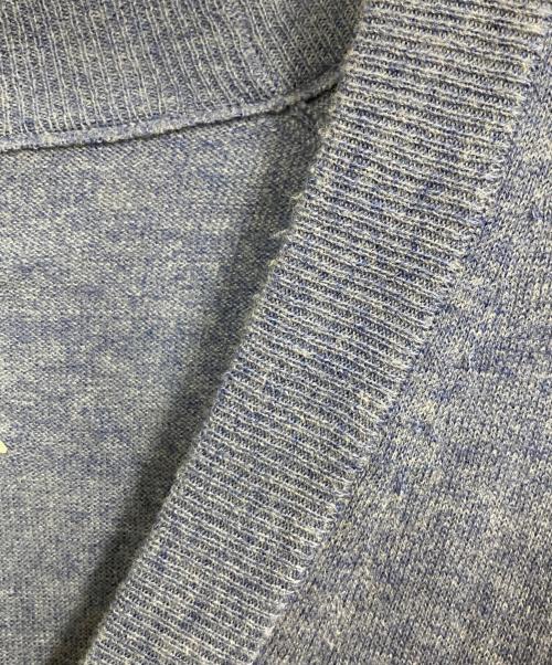 Maison Margiela（メゾンマルジェラ）Maison Margiela (メゾンマルジェラ) エルボパッチカーディガン ブルー サイズ:Sの古着・服飾アイテム