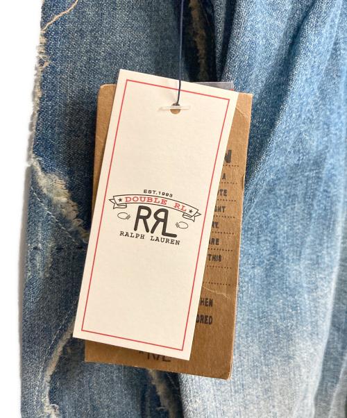 RRL（ダブルアールエル）RRL (ダブルアールエル) REPAIRED DENIM WESTERN SHIRT インディゴ サイズ:S 未使用品の古着・服飾アイテム