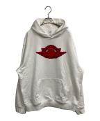 JORDAN×SAINT MICHAELジョーダン×セントマイケル）の古着「SM Fleece Hoodie(SMフリースフーディ)」｜ホワイト