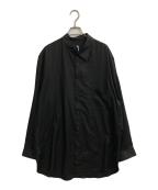 GROUND Yグラウンドワイ）の古着「TR VIYELLA ONE SIDED COLLAR SHIRT」｜ブラック