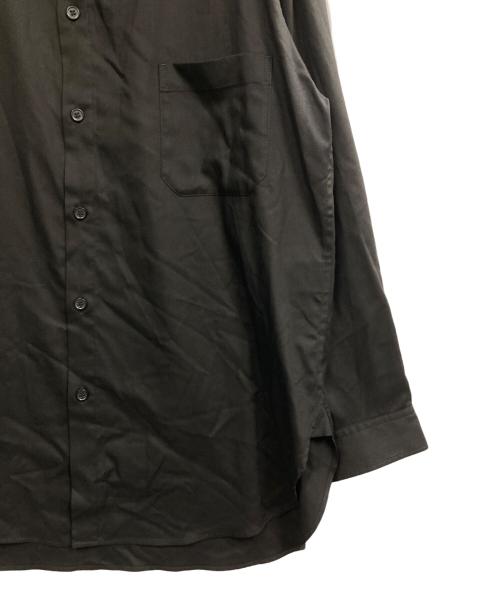 GROUND Y（グラウンドワイ）GROUND Y (グラウンドワイ) TR VIYELLA ONE SIDED COLLAR SHIRT ブラック サイズ:3の古着・服飾アイテム