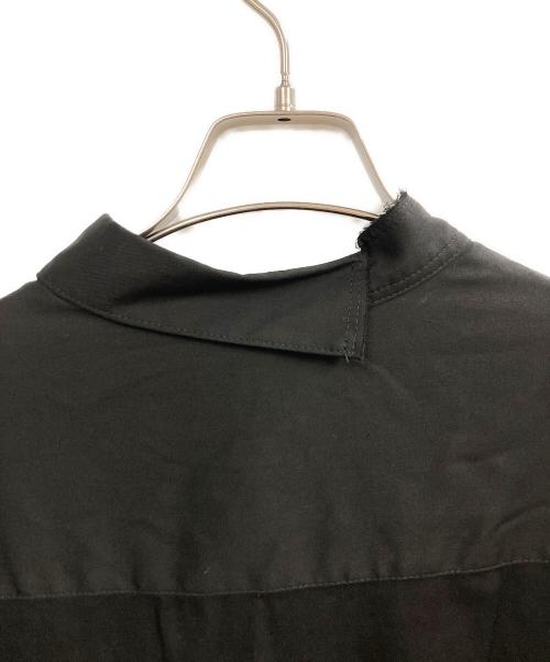 GROUND Y（グラウンドワイ）GROUND Y (グラウンドワイ) TR VIYELLA ONE SIDED COLLAR SHIRT ブラック サイズ:3の古着・服飾アイテム