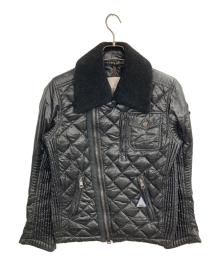 MONCLER（モンクレール）の古着「ダウンライダースジャケット」｜ブラック