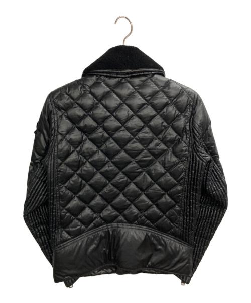 MONCLER（モンクレール）MONCLER (モンクレール) ダウンライダースジャケット ブラックの古着・服飾アイテム