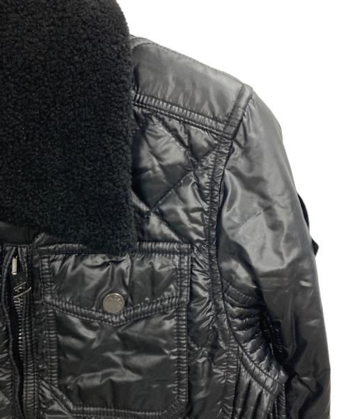 MONCLER（モンクレール）MONCLER (モンクレール) ダウンライダースジャケット ブラックの古着・服飾アイテム