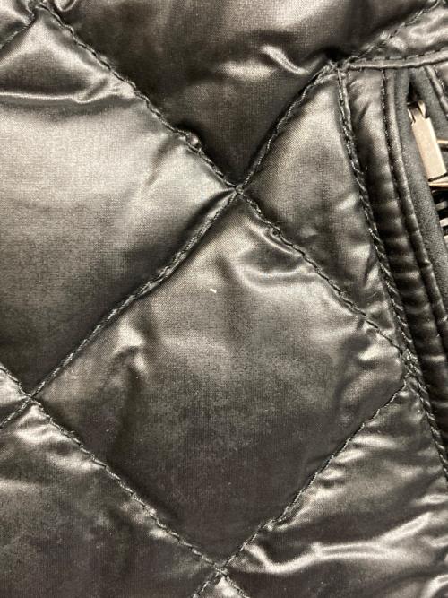 MONCLER（モンクレール）MONCLER (モンクレール) ダウンライダースジャケット ブラックの古着・服飾アイテム