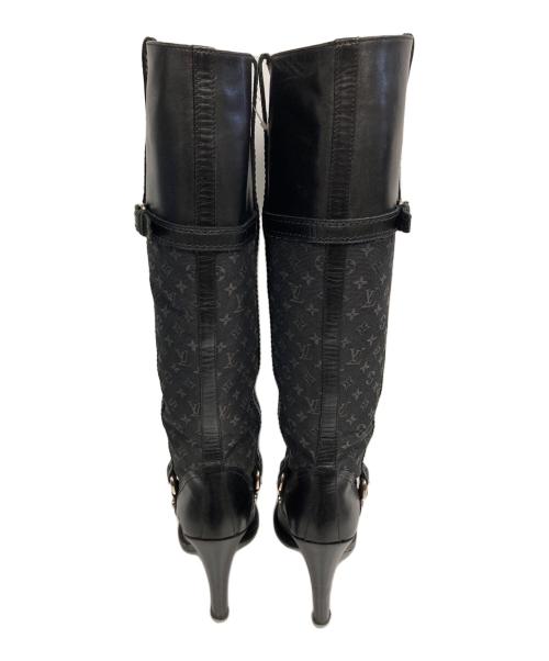 LOUIS VUITTON（ルイ ヴィトン）LOUIS VUITTON (ルイ ヴィトン) モノグラム・ミニ・ランブーツ ブラック サイズ:SIZE 37 1/2の古着・服飾アイテム