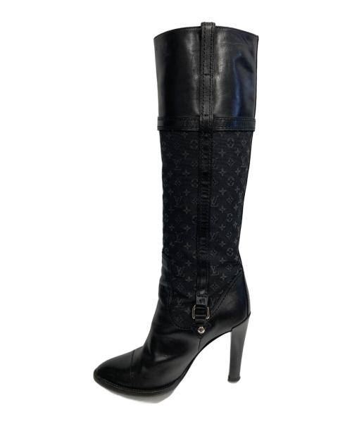 LOUIS VUITTON（ルイ ヴィトン）LOUIS VUITTON (ルイ ヴィトン) モノグラム・ミニ・ランブーツ ブラック サイズ:SIZE 37 1/2の古着・服飾アイテム