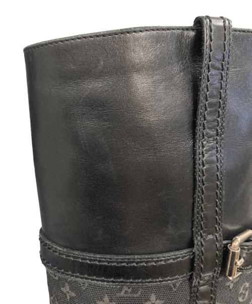 LOUIS VUITTON（ルイ ヴィトン）LOUIS VUITTON (ルイ ヴィトン) モノグラム・ミニ・ランブーツ ブラック サイズ:SIZE 37 1/2の古着・服飾アイテム