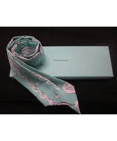 中古・古着通販】Tiffany&Co.(ﾃｨﾌｧﾆｰ） シルクスカーフ ターコイズ
